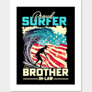 Proud Surfer Brother-in-Law Posters and Art